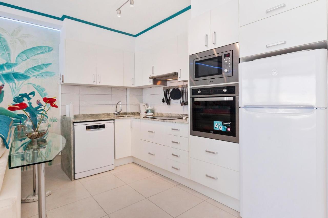Апартаменты First Line Sea, Luxury Penthouse, Sea And Sunset View Vivenda Vacational Guayero 618 Лос Кристианос Экстерьер фото